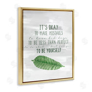 Kim Allen | Motivational Okay to Make Mistakes Leaf