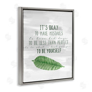 Kim Allen | Motivational Okay to Make Mistakes Leaf