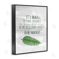Kim Allen | Motivational Okay to Make Mistakes Leaf
