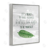 Kim Allen | Motivational Okay to Make Mistakes Leaf