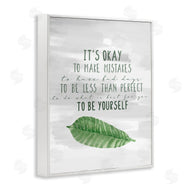 Kim Allen | Motivational Okay to Make Mistakes Leaf