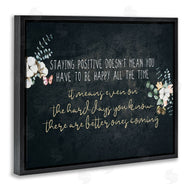 Kim Allen | Motivational Distressed Stay Positive Florals