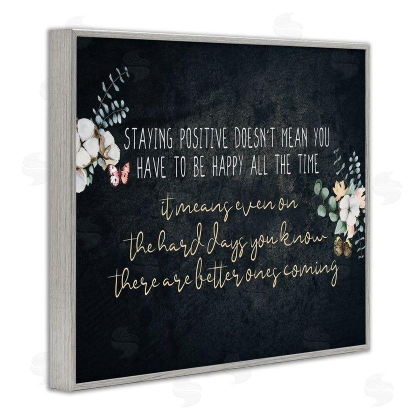 Kim Allen | Motivational Distressed Stay Positive Florals