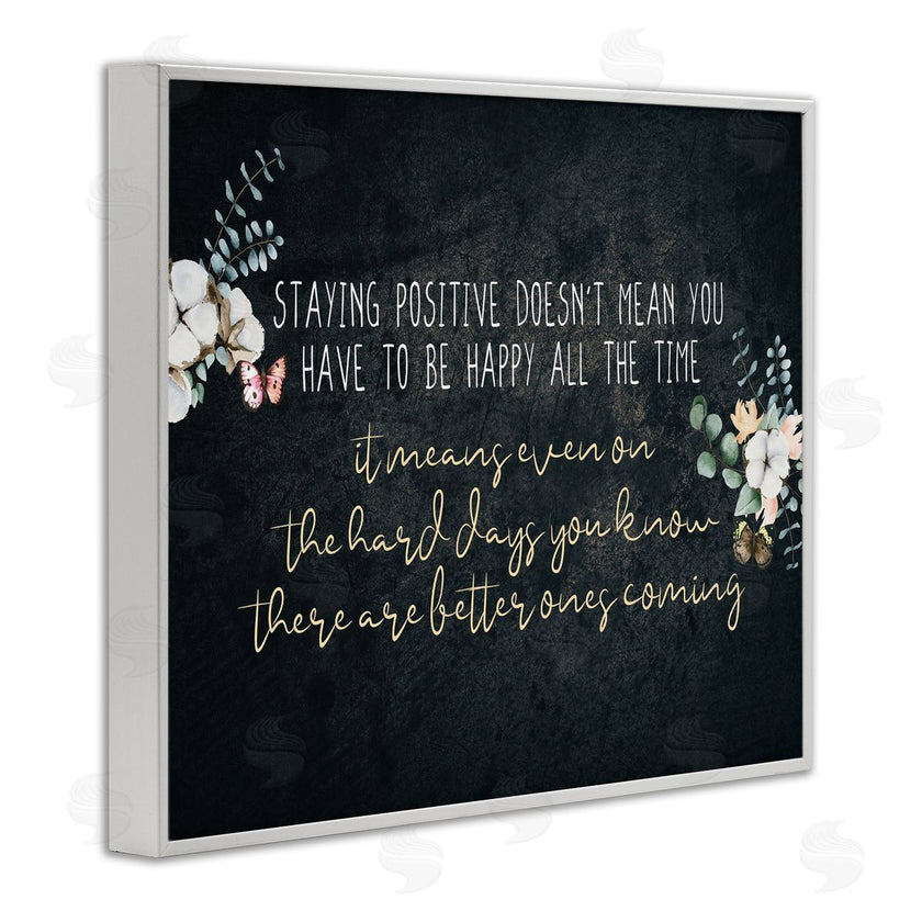 Kim Allen | Motivational Distressed Stay Positive Florals