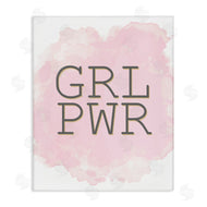 Kim Allen | Girl Power Abbreviated Text Abstract Pink