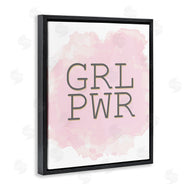 Kim Allen | Girl Power Abbreviated Text Abstract Pink