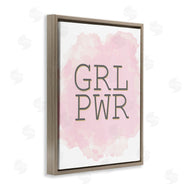 Kim Allen | Girl Power Abbreviated Text Abstract Pink