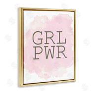 Kim Allen | Girl Power Abbreviated Text Abstract Pink