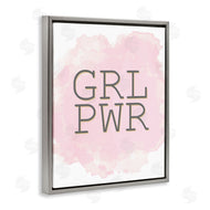 Kim Allen | Girl Power Abbreviated Text Abstract Pink