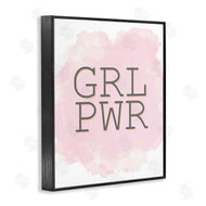 Kim Allen | Girl Power Abbreviated Text Abstract Pink
