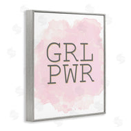 Kim Allen | Girl Power Abbreviated Text Abstract Pink