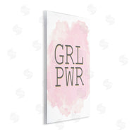 Kim Allen | Girl Power Abbreviated Text Abstract Pink