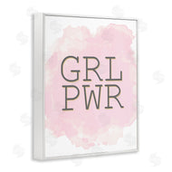 Kim Allen | Girl Power Abbreviated Text Abstract Pink