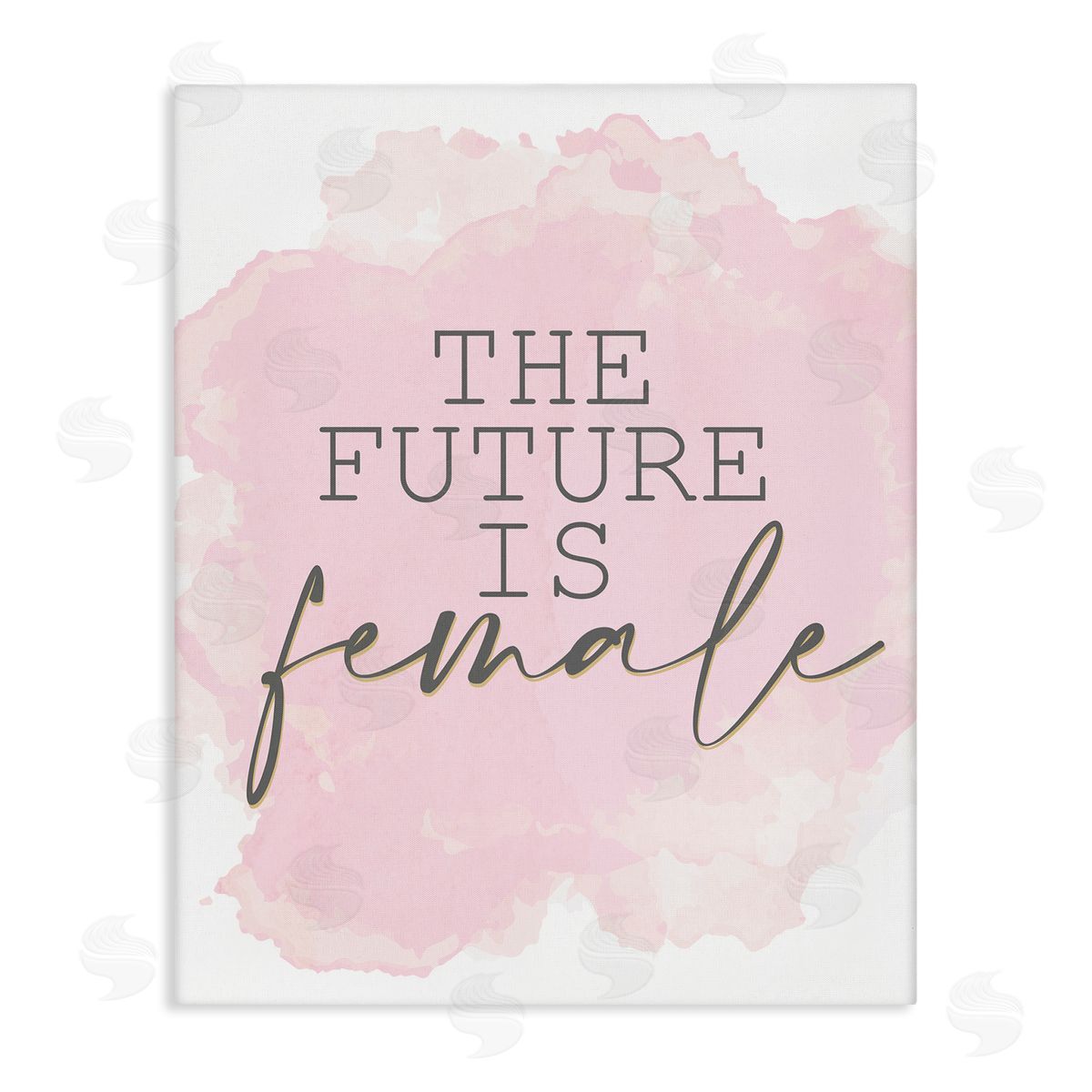 Kim Allen Future is Female Abstract Pink Canvas Wall Art
