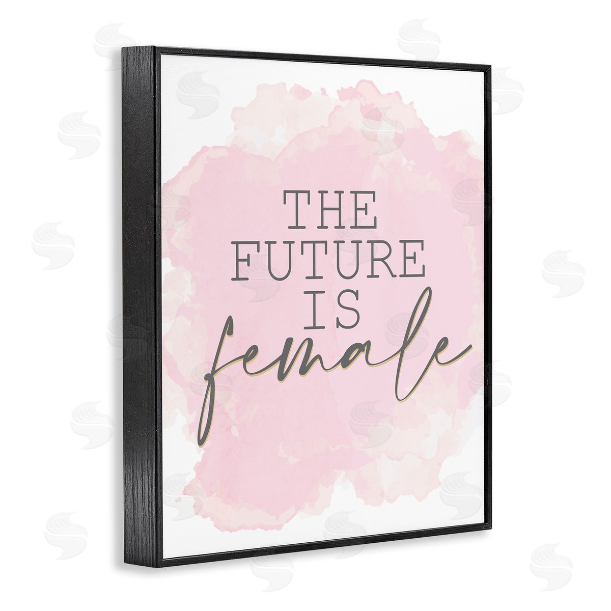 Kim Allen Future is Female Abstract Pink Black Framed Giclee Wall Art