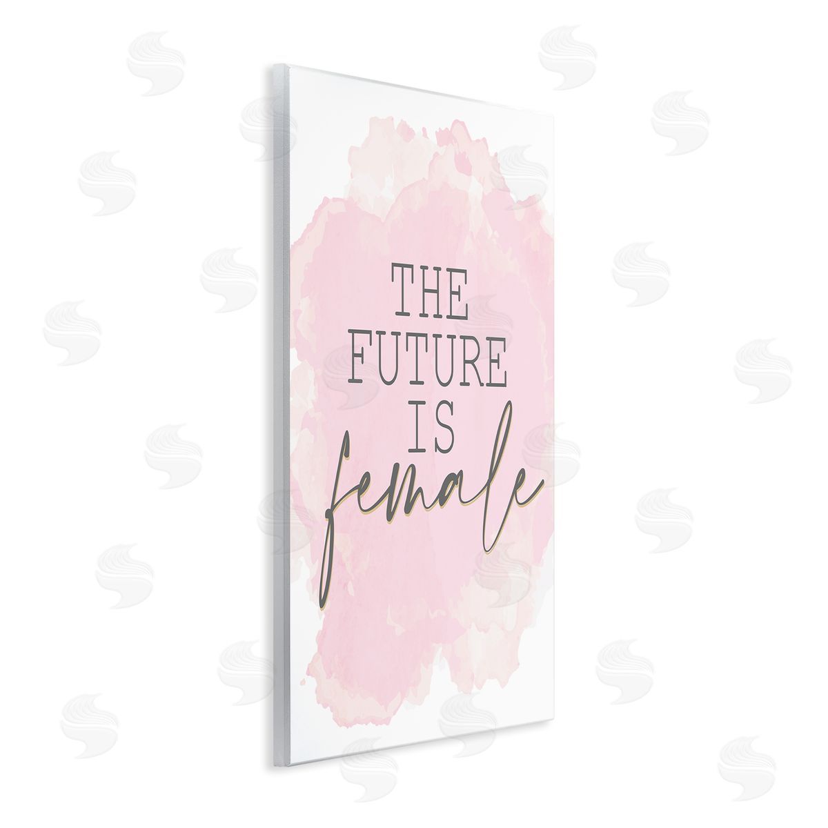 Kim Allen Future is Female Abstract Pink Wall Plaque Art