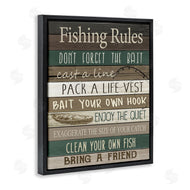 Kim Allen | Rustic Fishing Rules Sign