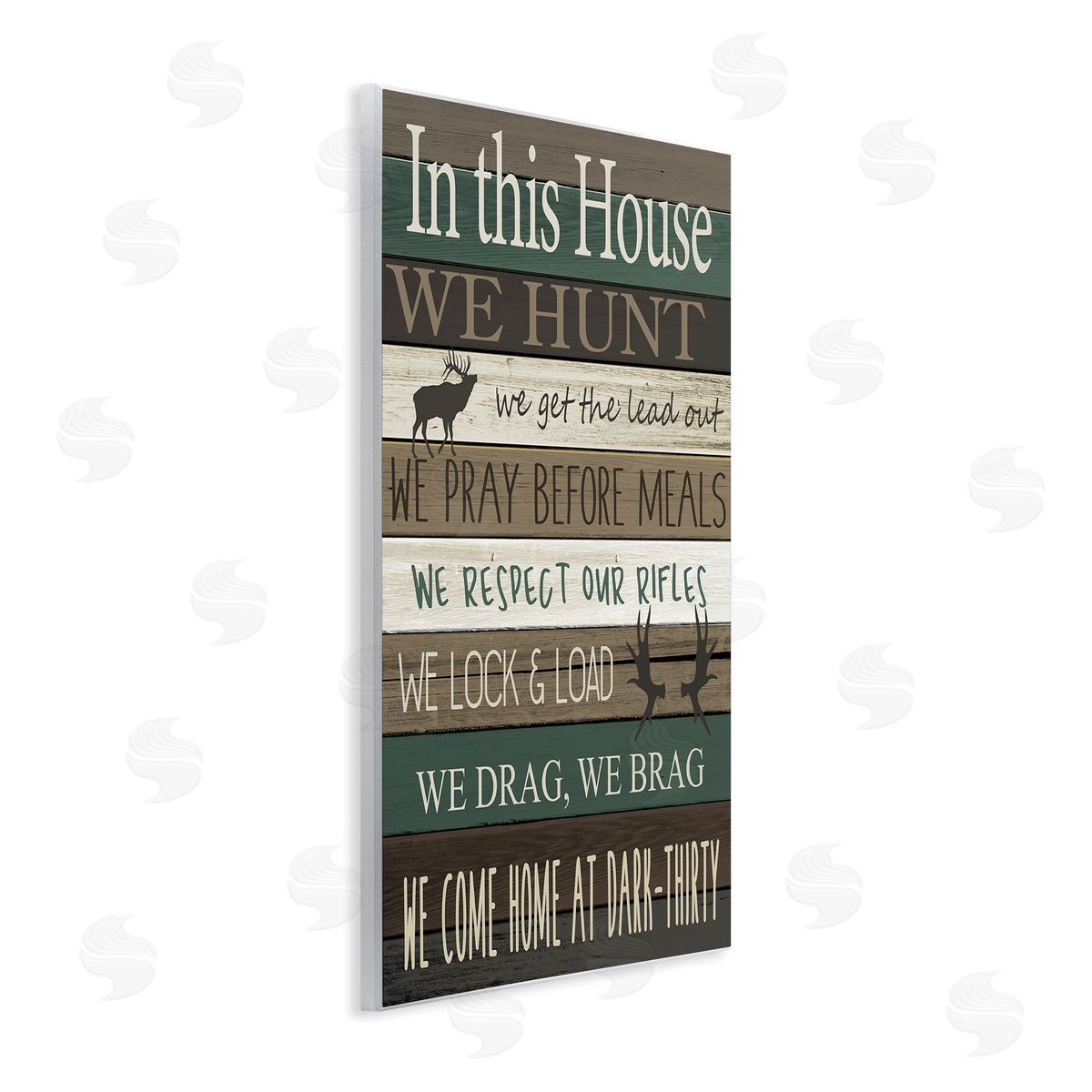 Kim Allen Rustic Family House Rules Wall Plaque Art