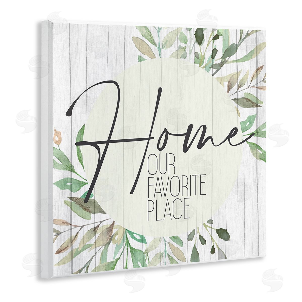Kim Allen Our Favorite Place Graceful Green Leaves Wall Plaque Art