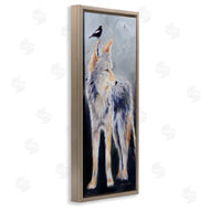 Karen Weber Fine Art | Wild Coyote & Black Bird
