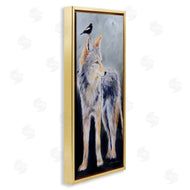 Karen Weber Fine Art | Wild Coyote & Black Bird