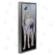 Karen Weber Fine Art | Wild Coyote & Black Bird