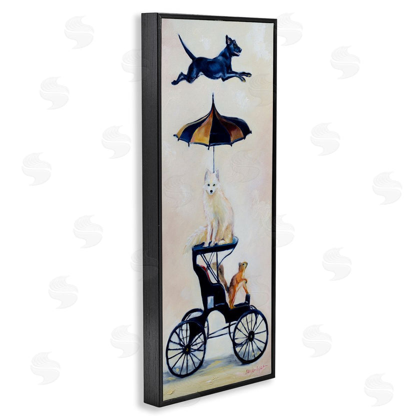 Karen Weber Fine Art | Vintage Animal Carriage Dogs and Squirrel