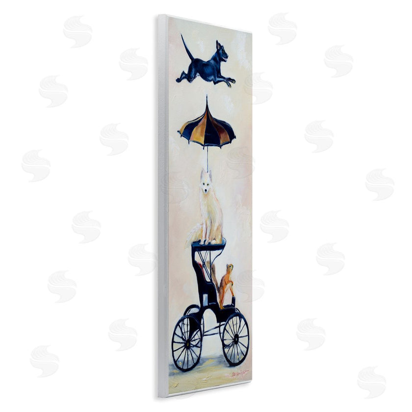 Karen Weber Fine Art | Vintage Animal Carriage Dogs and Squirrel