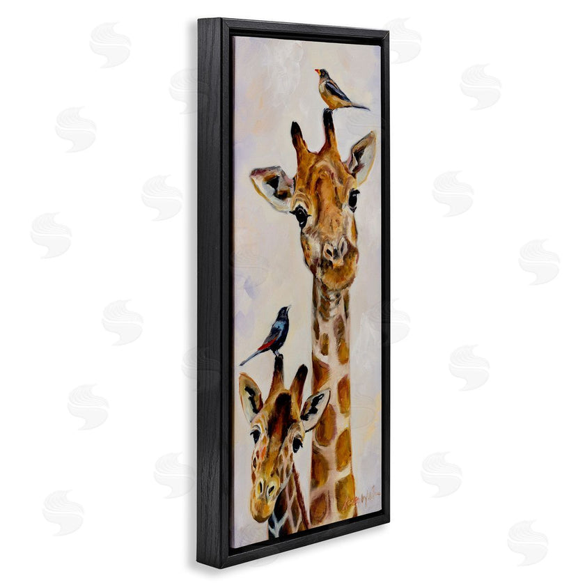 Karen Weber Fine Art | Giraffe & Perched Birds