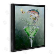 Karen Weber Fine Art | Fishing for Rainbow Trout Martini