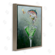 Karen Weber Fine Art | Fishing for Rainbow Trout Martini