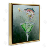 Karen Weber Fine Art | Fishing for Rainbow Trout Martini