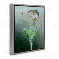 Karen Weber Fine Art | Fishing for Rainbow Trout Martini