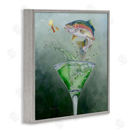 Karen Weber Fine Art | Fishing for Rainbow Trout Martini