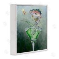 Karen Weber Fine Art | Fishing for Rainbow Trout Martini
