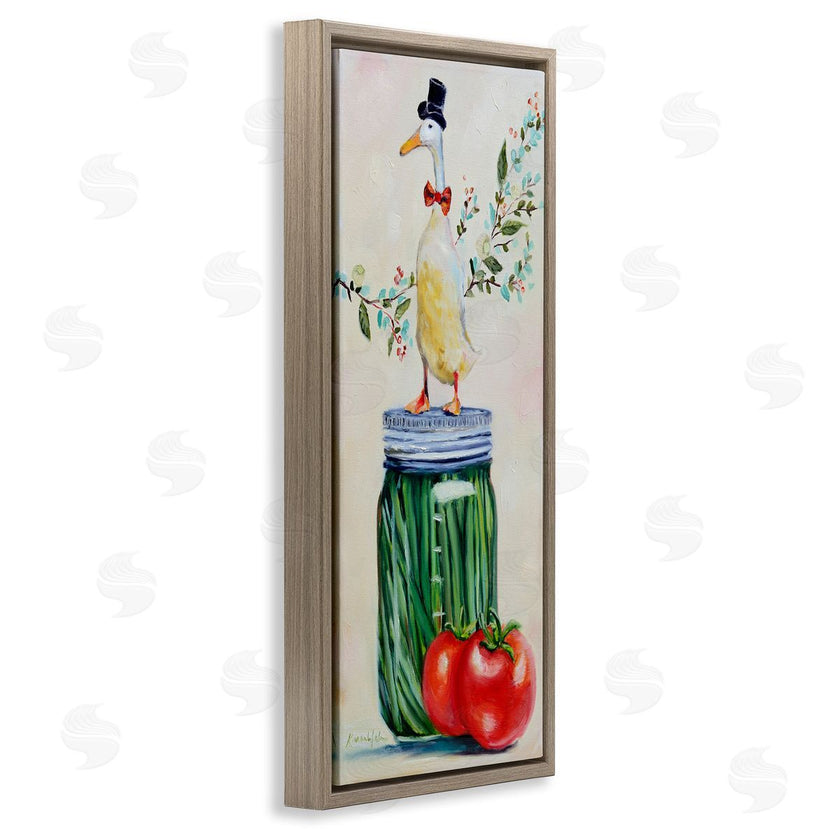 Karen Weber Fine Art | Male Goose on Pickle Jar