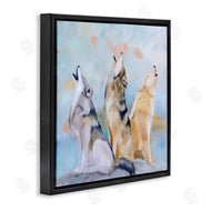 Karen Weber Fine Art | Spring Wolves Howling Nature Scene