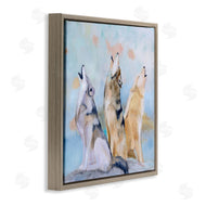 Karen Weber Fine Art | Spring Wolves Howling Nature Scene