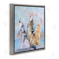 Karen Weber Fine Art | Spring Wolves Howling Nature Scene