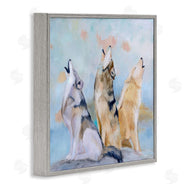 Karen Weber Fine Art | Spring Wolves Howling Nature Scene