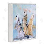 Karen Weber Fine Art | Spring Wolves Howling Nature Scene