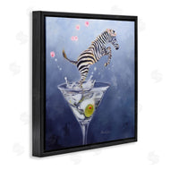 Karen Weber Fine Art | Zebra Leaping from Martini Glass