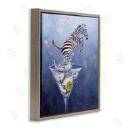 Karen Weber Fine Art | Zebra Leaping from Martini Glass
