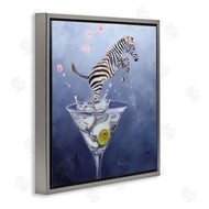 Karen Weber Fine Art | Zebra Leaping from Martini Glass