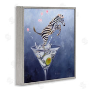 Karen Weber Fine Art | Zebra Leaping from Martini Glass