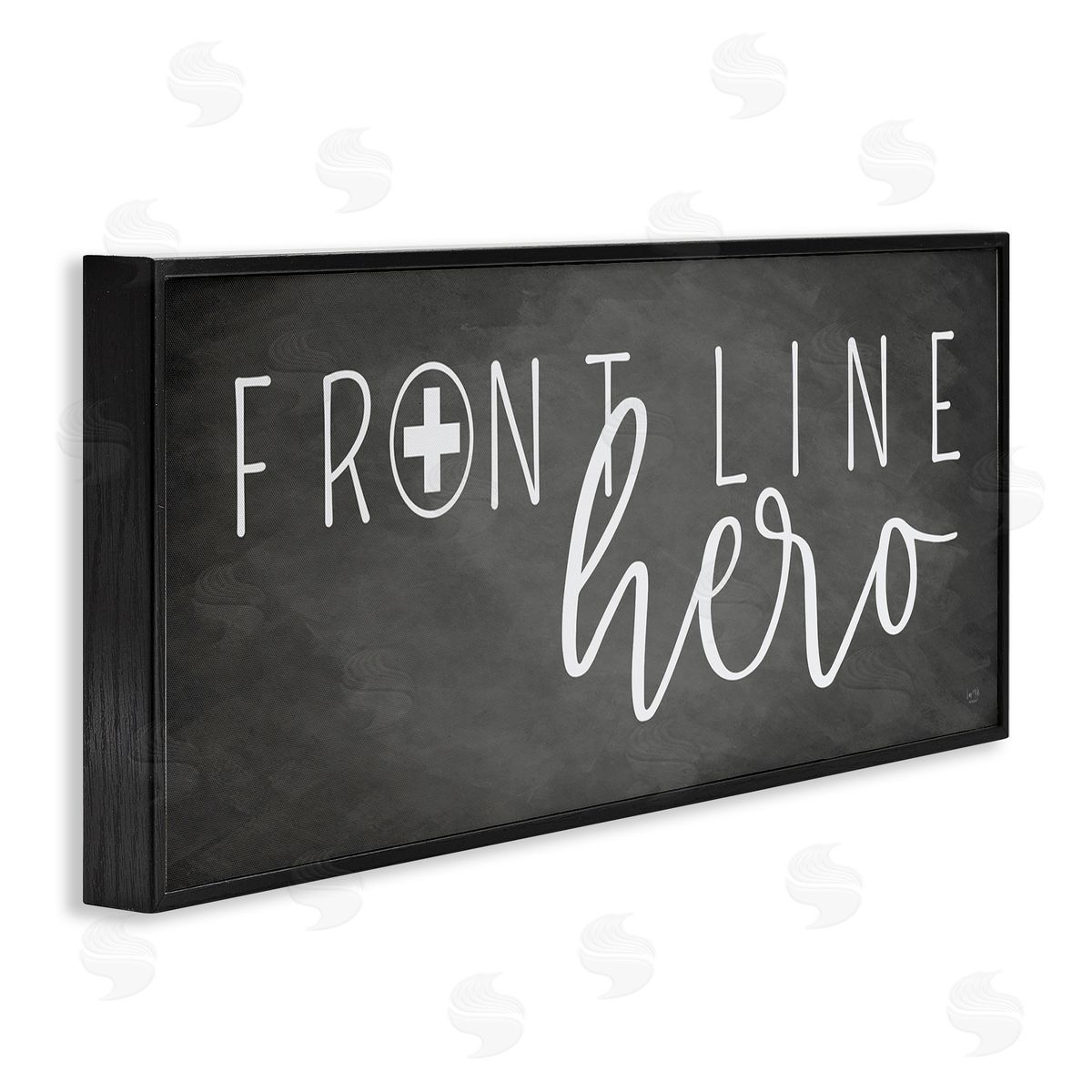 Lux + Me Designs Front Line Hero Healthcare Appreciation Black Framed Giclee Wall Art
