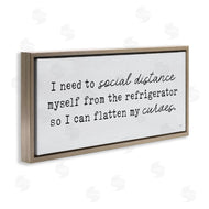 Lux + Me Designs | Social Distance from Refrigerator Kitchen Humor
