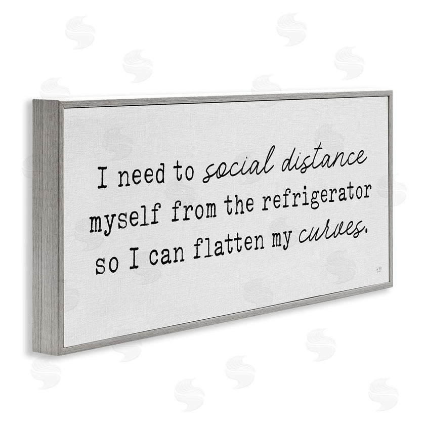 Lux + Me Designs | Social Distance from Refrigerator Kitchen Humor