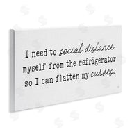 Lux + Me Designs | Social Distance from Refrigerator Kitchen Humor