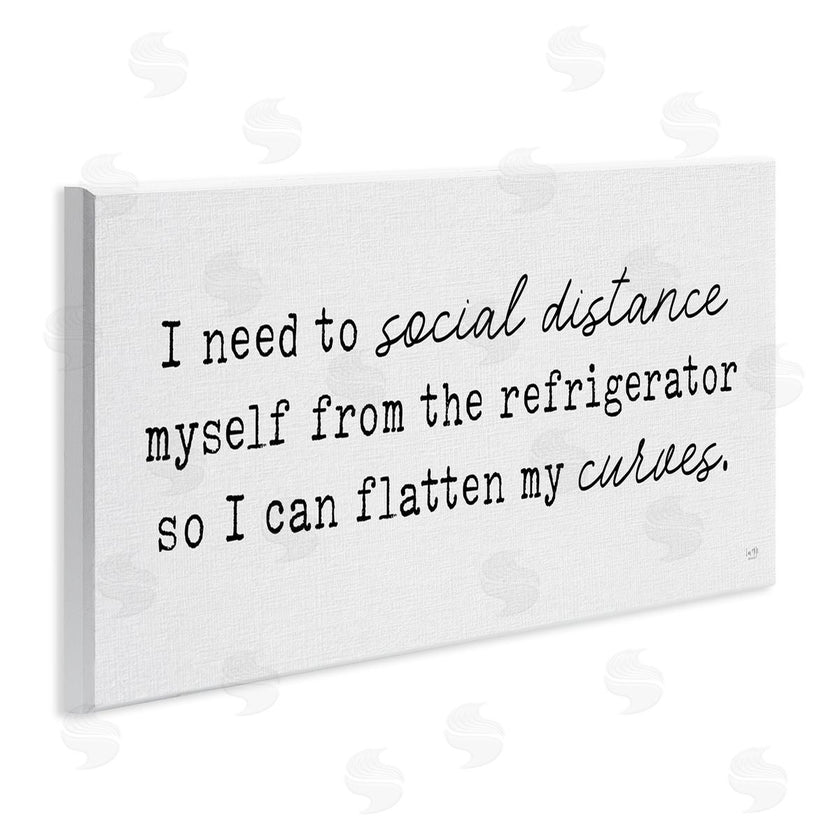 Lux + Me Designs | Social Distance from Refrigerator Kitchen Humor